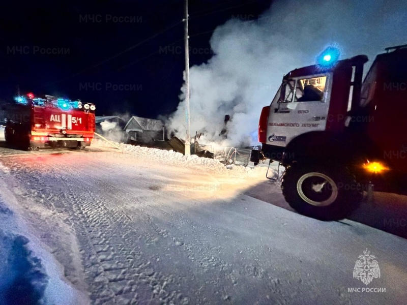 Пожар в городском округе Пелым